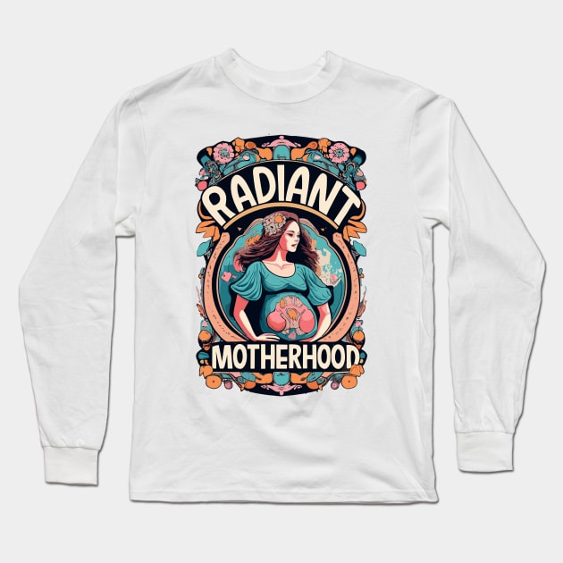 "Radiant Motherhood" design Long Sleeve T-Shirt by WEARWORLD